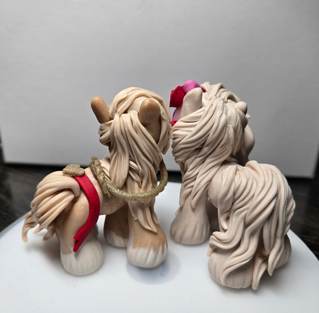 The Elfin Pony Valentine Set "Biscuit & Gravy"